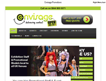 Tablet Screenshot of envisagepromotions.co.uk
